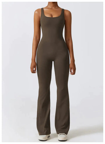 Flare V-Back Jumpsuit